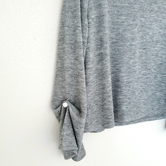 Leith Grey Pearl Bell Sleeve Sweater - Picture 2 of 8